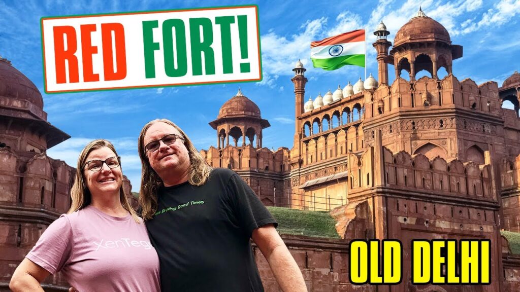 Wayne & April at The Red Fort in Old Delhi, India.