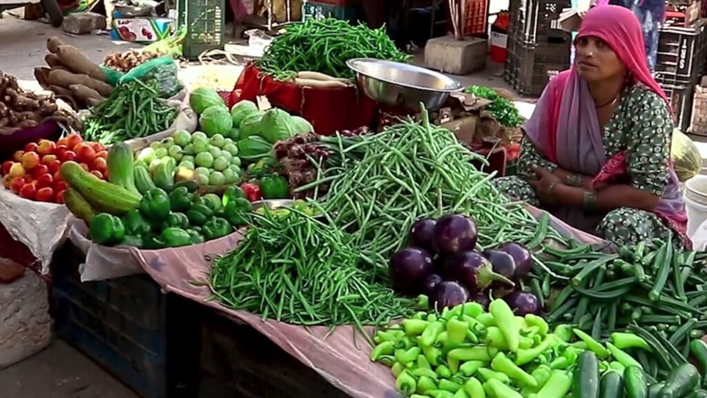 Exploring the Lively Mandi Market in Udaipur India